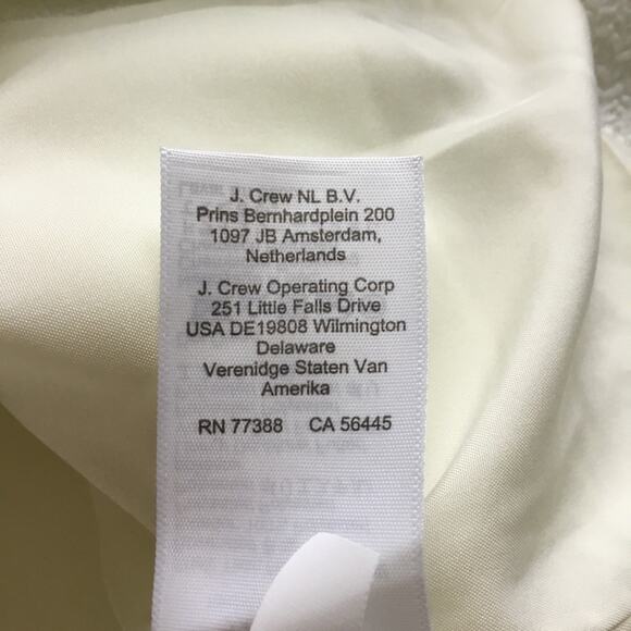 J.Crew White Tweed Lady Jacket with Gold Buttons - Picture 14 of 16